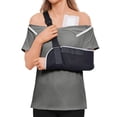 thumbnail image 1 of Domuza Post Shoulder Surgery Recovery Shirts for Women After Rotator Cuff Post Shoulder Surgery Short Sleeve Tee Shirts Chemo Dialysis Port Blouses Light Gray XL, 1 of 5