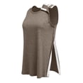 thumbnail image 1 of Domuza Post Shoulder Surgery Shirts Women After Rotator Cuff Post Shoulder Surgery Sleeveless Top Tear Away Chemo Tshirts Clothing Light Brown XXL, 1 of 7