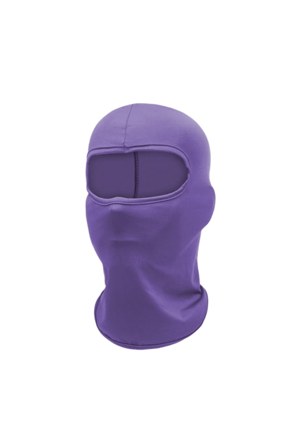 Ski Solid-Color Mask for man women, Balaclava Face Cover, Shiesty Mask UV Protector Lightweight for Motorcycle Snowboard Purple One Size