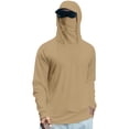 thumbnail image 1 of Domuza Upf 50+ Fishing Shirts Men's Solid Long Sleeve Protection Sun Hoodie Tshirts 2026 New Outdoor Hiking Running Rash Guard Tops Complexion M, 1 of 3