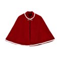 thumbnail image 1 of Domuza Women Capelet Shawl Short Cloak Cape Warm Poncho Fall Winter Soft Shawl Cover Up Red, 1 of 2