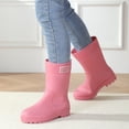 thumbnail image 1 of Domuza Women’s Mid-Calf Waterproof Rain Boots, Non-Slip Thick Sole PVC Rain Shoes for Outdoor Walking Gardening Work 8.5（EU-41） 41, 1 of 7