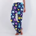 thumbnail image 1 of Domuza Women's Pajamas Pants Casual Soft Comfy Straight Leg Elastic Waist Pjs Trousers Funny Printed Relaxed Fit Lounge Sleepwear Sky Blue S, 1 of 5