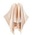 thumbnail image 1 of Domuza Women's Tassel Shawl Wraps Open Front Poncho Cape Fashion Reversible Blanket Scarf Travel Cardigan Sweater Pink, 1 of 3