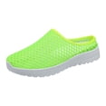 thumbnail image 1 of Domuza Womens Backless Sneakers Mesh Slip-on Mule Shoes Breathable Slippers Casual Shoes one Foot Lazy Green 9（EU-42）, 1 of 7