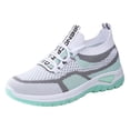 thumbnail image 1 of Domuza Womens Orthopedic Athletic Shoes Tennis Shoes Slip-On Mesh Running, Women Shoes Summer Sneakers Breathable for Walking Green 8（EU-40）, 1 of 5