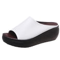 thumbnail image 1 of Domuza Womens Orthopedic Sandals Non Slip Slip on Arch Support Summer Flat Sandals Wide Work Shoes 2026 Soft Orthopedic Shoes White 8.5（EU-41）, 1 of 5
