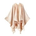 thumbnail image 1 of Domuza Womens Tassel Shawl Wraps Open Front Poncho Cape Fashion Reversible Blanket Scarf Travel Cardigan Sweater Pink, 1 of 3