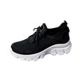 thumbnail image 1 of Domuza Womens Walking Shoes Mesh Slip-On Non Slip Shoes Gym Orthopedic Sneakers with Arch Support Comfortable Lightweight Footwear Black 8（EU-40）, 1 of 7