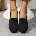 thumbnail image 1 of Domuza orthopedic shoes for women Lightweight Comfortable Loafers Women Footwear Round Toe Slip On Casual Breathable Mesh Walking Shoes Black 8（EU-40）, 1 of 9