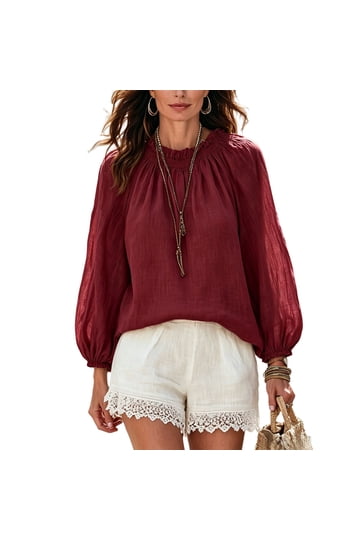 Shop Stylish Balloon Sleeve Blouses for Women with Bright Colors