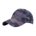 thumbnail image 1 of Domzest Camo Quick Drying Baseball Cap Sun Hats Unstructured Athletic Mesh Lightweight Running Golf Cap for Both Women & Men Purple, 1 of 3