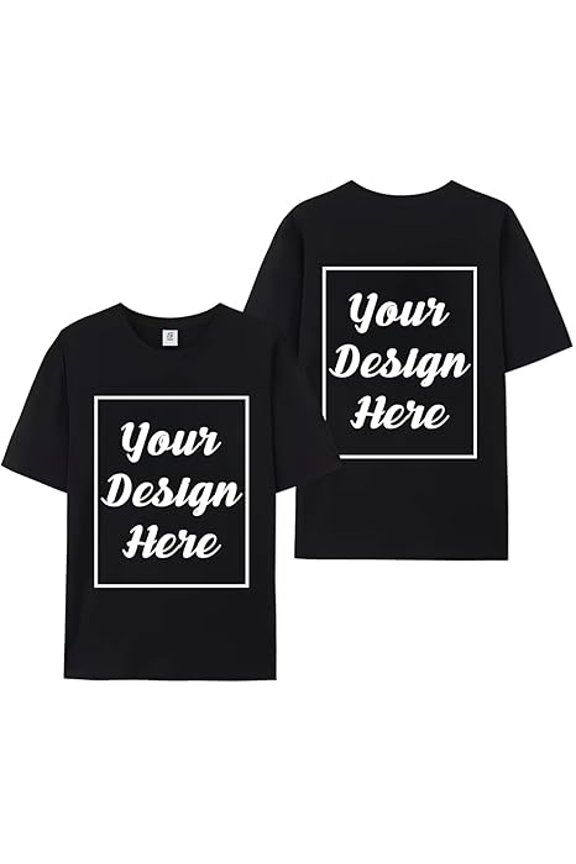 Custom Personalized Shirt with Image Text or Logo T Shirts for Men & Women Customized T-Shirts Design Your Own
