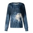 thumbnail image 1 of Domzest Halloween Holiday Women Nurse Jacket Halloween Graphic Button Front Scrub Top Funny Long Sleeve Nurse Uniform Blue 5XL, 1 of 6