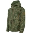 thumbnail image 1 of Domzest Jackets for Men Winter Outdoor Water Resistant Camouflage Hooded Jacket Trendy Classic Fit Fishing Coats Lightweight Raincoats Green 4XL, 1 of 2