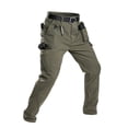 thumbnail image 1 of Domzest Men's Tactical Pants Water Resistant Ripstop Cargo Work Lightweight EDC Hiking Pants with Multi Pockets Army Green XL, 1 of 4