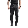 thumbnail image 1 of Domzest Mens Tactical Pants Ripstop Cargo Work Pants with Pockets Water Resistant Breathable Hiking Construction Pants Black S, 1 of 9
