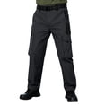 thumbnail image 1 of Domzest Ripstop Water Resistant Cargo Tactical Pants for Men EDC Hiking Work Military Army Pants with Pockets Black 2XL, 1 of 9