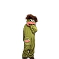 thumbnail image 1 of Domzest (Shoes Including）Big Mouth Monster Onesie Silly Funny Cozy Onesie Pajamas With Matching Comb & A Pair of Shoes for Home Loungewear, Pajama Party & Halloween Green L, 1 of 8