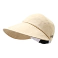 thumbnail image 1 of Domzest Sunscreen Baseball Hat for Women UV Protection Wide Brim Baseball Cap with Adjustable Ponytail Back for Outdoor Khaki, 1 of 4