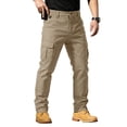 thumbnail image 1 of Domzest Tectical Pants for Men Stretch Ripstop Waterproof Cargo Pants with Pockets Hiking Big and Tall Work Pantalones Khaki 2XL, 1 of 8