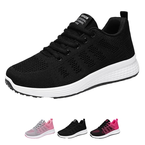 Domzle 12 Hour Shift Shoes For Women Slip On Wide Toe Box Walking Sneakers,Non-Slip Mesh Breathable Lightweight Sneakers,Arch Support For All-Day Standing Black 36
