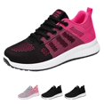 thumbnail image 1 of Domzle 12 Hour Shift Shoes For Women Slip On Wide Toe Box Walking Sneakers,Non-Slip Mesh Breathable Lightweight Sneakers,Arch Support For All-Day Standing Hot Pink 40, 1 of 6