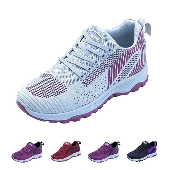 Domzle 12 Hour Shift Shoes For Women Wide Toe Box Slip On Walking Sneakers,Orthopedic Air Cushion Shoes With Arch Support For All-Day Standing Gray 37