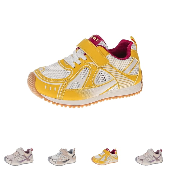 Domzle Boy Girl Shoes Non Slip Sneakers Breathable Lightweight Toddler First Walking Shoes