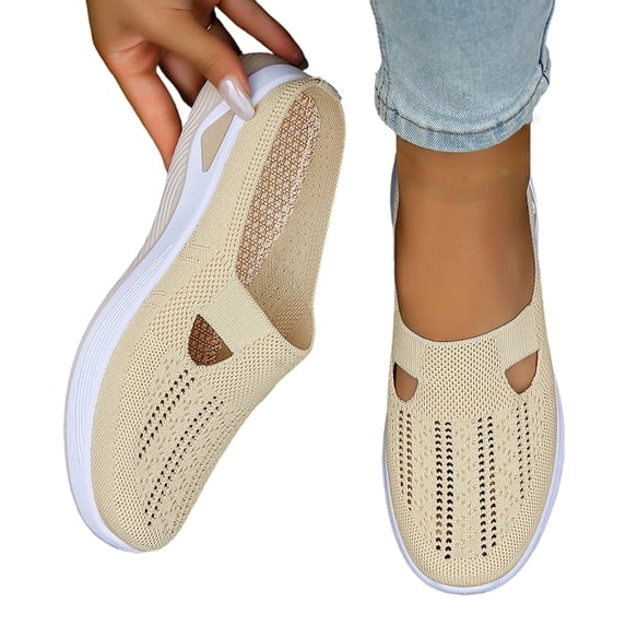 Domzle Breathable Slip On Backless Sneakers for Women Summer Mesh Mules Toe Comfortable Walking Flats Lightweight Open Back Tennis Shoes White 40