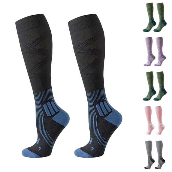 Domzle Compression Socks - Compression Socks Women & Men Circulation - for Running,Athletic Black