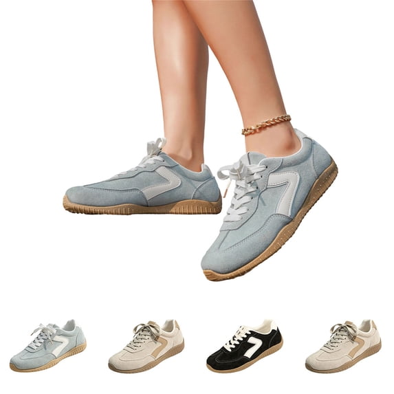 Domzle Fashion Platform Sneakers for Women Footwear 2026 | Memory Foam Insole for Comfortability; Non-Slip Casual Platform Shoes for Women Sneakers; Lightweight Lace-up Womens Shoes Black