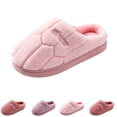 thumbnail image 1 of Domzle Fluffy Slippers For Womens Warm Cozy Plush Fuzzy Memory Foam Slippers Slip-on House Slippers Indoor Outdoor Pink, 1 of 5