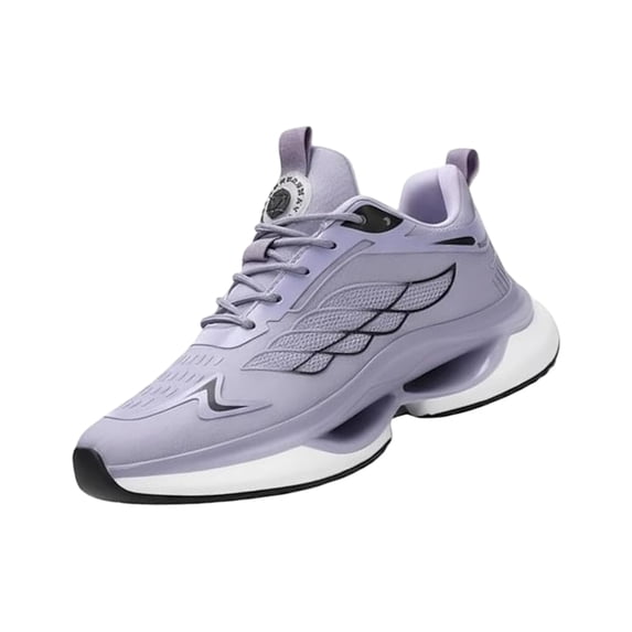 Domzle Hands-Free and Supportive Walking Shoes, Cushioned Running Breathable Mesh Non-Slip Sports Shoes Purple