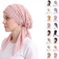 thumbnail image 1 of Domzle Headwear for Women Elegant Pre-tied Turban Headwrap, Soft Stretchy Caps for Hair Loss, Breathable Headscarf for Daily Wear, 1 of 4