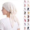 thumbnail image 1 of Domzle Headwear for Women Elegant Pre-tied Turban Headwrap, Soft Stretchy Caps for Hair Loss, Breathable Headscarf for Daily Wear, 1 of 4