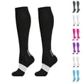 thumbnail image 1 of Domzle Men's Athletic Run Cushion Over-the-Calf Tube Socks Running, Work and Daily Wear. Black, 1 of 4
