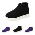 thumbnail image 1 of Domzle Men's Bootie Slippers Memory Foam Indoor House Slippers Ankle Boot House Shoes - Gifts for Men Casual Shoes with Warm for Outdoor Commute Black, 1 of 9