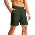thumbnail image 1 of Domzle Men's Casual Golf Shorts Lightweight Stretch Quick-Dry Shorts for Hiking Work with Pockets Army Green 3XL, 1 of 4