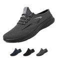 thumbnail image 1 of Domzle Orthopedic Shoes for Men Arch Support Slip On Wide Width Sneakers Non-Slip Sole Lightweight Running Shoes Breathable Mesh Outdoor Walking Shoes Blue, 1 of 8