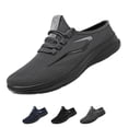 thumbnail image 1 of Domzle Orthopedic Shoes for Men Arch Support Slip On Wide Width Sneakers Non-Slip Sole Lightweight Running Shoes Breathable Mesh Outdoor Walking Shoes Gray, 1 of 8