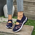 thumbnail image 1 of Domzle Orthopedic Walking Shoes for Women - 2026 Orthopedic Breathable Soft Sneaker Non-Slip Arch Support Anti-Skid Slip On Wide & Bulky Sports Shoes Blue, 1 of 6