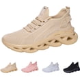 thumbnail image 1 of Domzle Platform Sneakers for Women Tennis Running Slip on Shoes Walking Gym Athletic Non Slip Workout Ladies Shoe White, 1 of 6