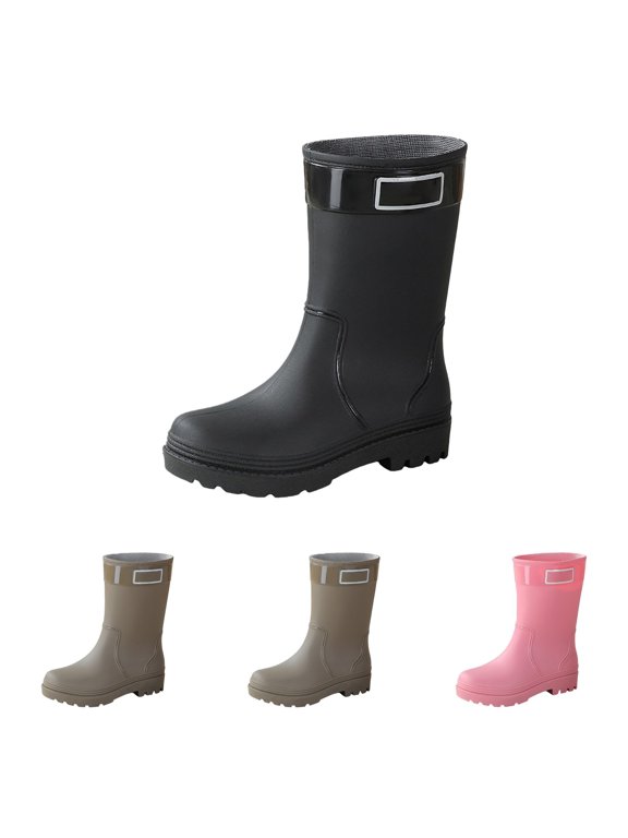 Rubber Boots for Women Men Rain Boots Waterproof Garden Shoes Work Boots Deep-Grip Tread, Lightweight Insulated Perfect for Wet Yards & Thick Grass