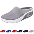 thumbnail image 1 of Domzle Shoes for Women Orthopedic Slip-On Walking Shoes with Cushion Comfort Slip On Shoes with Arch Support Breathable Knit Upper Casual Walking Shoes Gray, 1 of 4