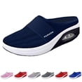 thumbnail image 1 of Domzle Shoes for Women Orthopedic Slip-On Walking Shoes with Cushion Comfort Slip On Shoes with Arch Support Breathable Knit Upper Casual Walking Shoes Navy, 1 of 4