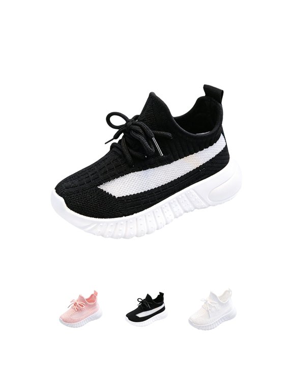 Shoes for Boys and Girls Walking Sock Shoes Infant Sneakers Boy Girl Tennis Shoe Brethable Black