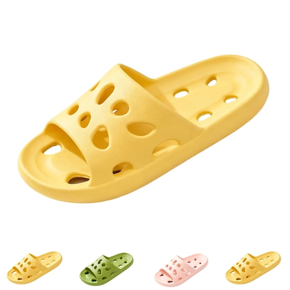 Domzle Shower Shoes for Women Men, Quick Drying Shower Sandals with Drain Holes | Non-Slip Pool Slides Comfortable Lightweight House Slippers Pink