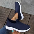 thumbnail image 1 of Domzle Slip on Sneakers for Women Walking Shoes Tennis Lightweight Breathable Mesh Nursing Orthopedic Workout Gym Travelling Navy 38, 1 of 6