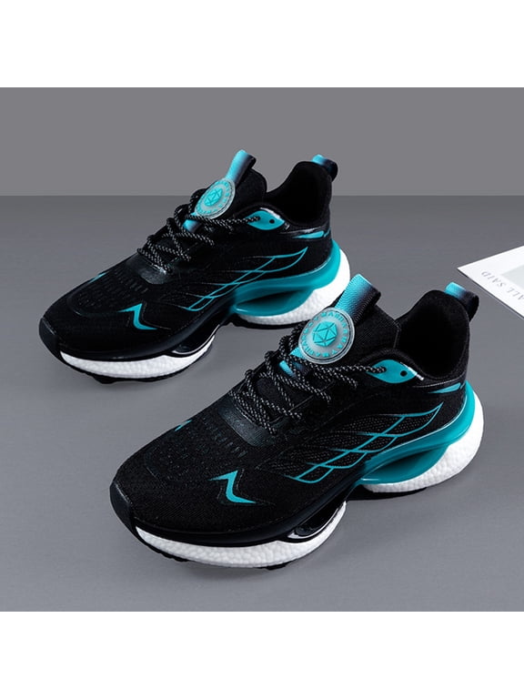 Sneakers for Men Women Wide Toe Box Supportive Comfort Walking Shoes with Arch Support,Lightweight Breathable Mesh Orthopedic Running Sneakers Cloud Cushion Non-Slip Sole Sport Shoes Black